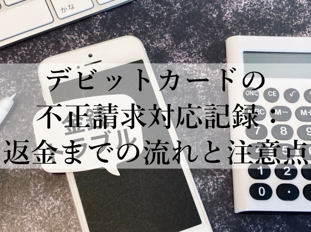 デビットカードの不正請求対応記録：返金までの流れと注意点